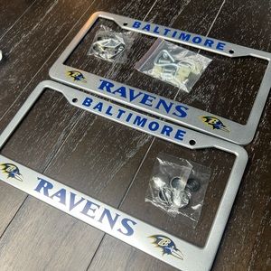 Baltimore Ravens License Plate Frames 2 Pack